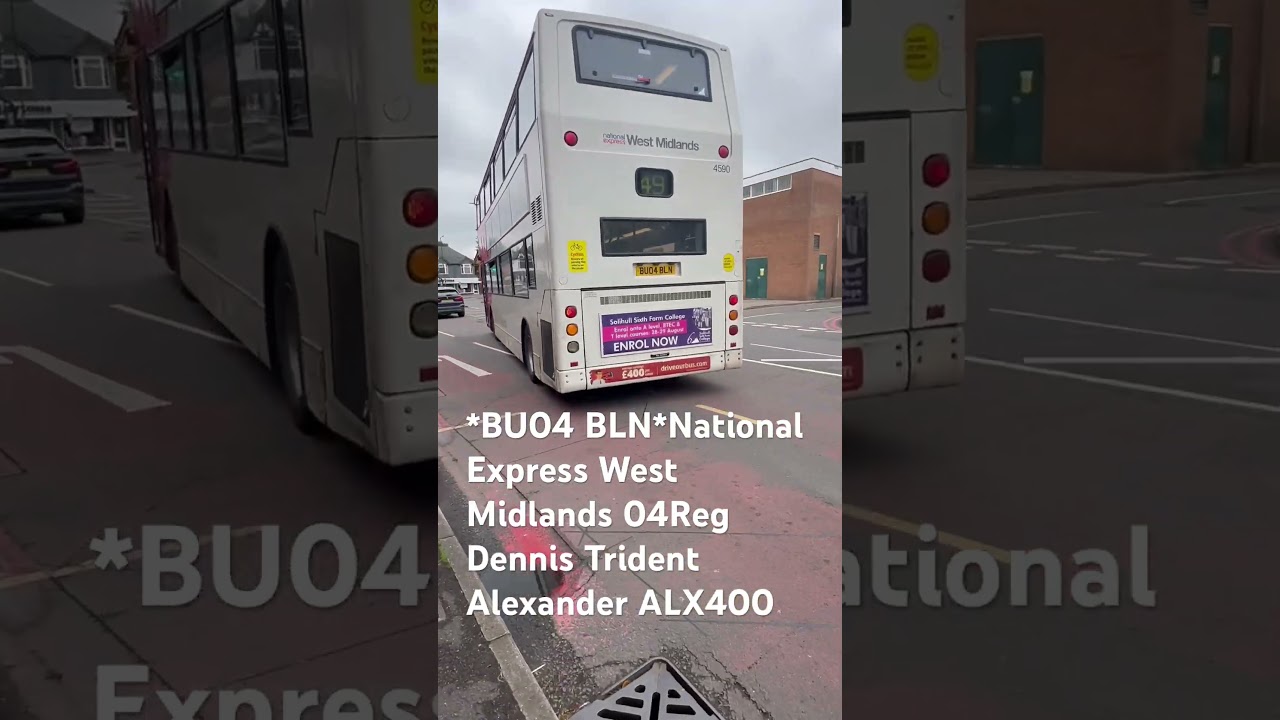 *BU04 BLN* National Express West Midlands 04Reg Dennis Trident Alexander ALX400
