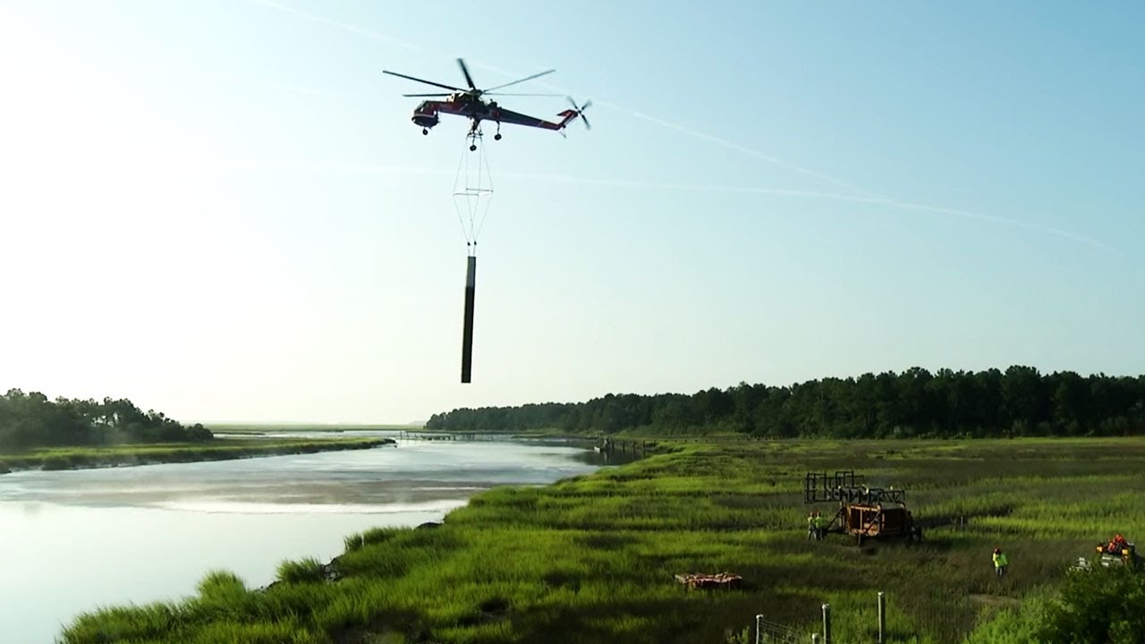 Erickson Powerline: Transmission Tower Construction Coastal Georgia