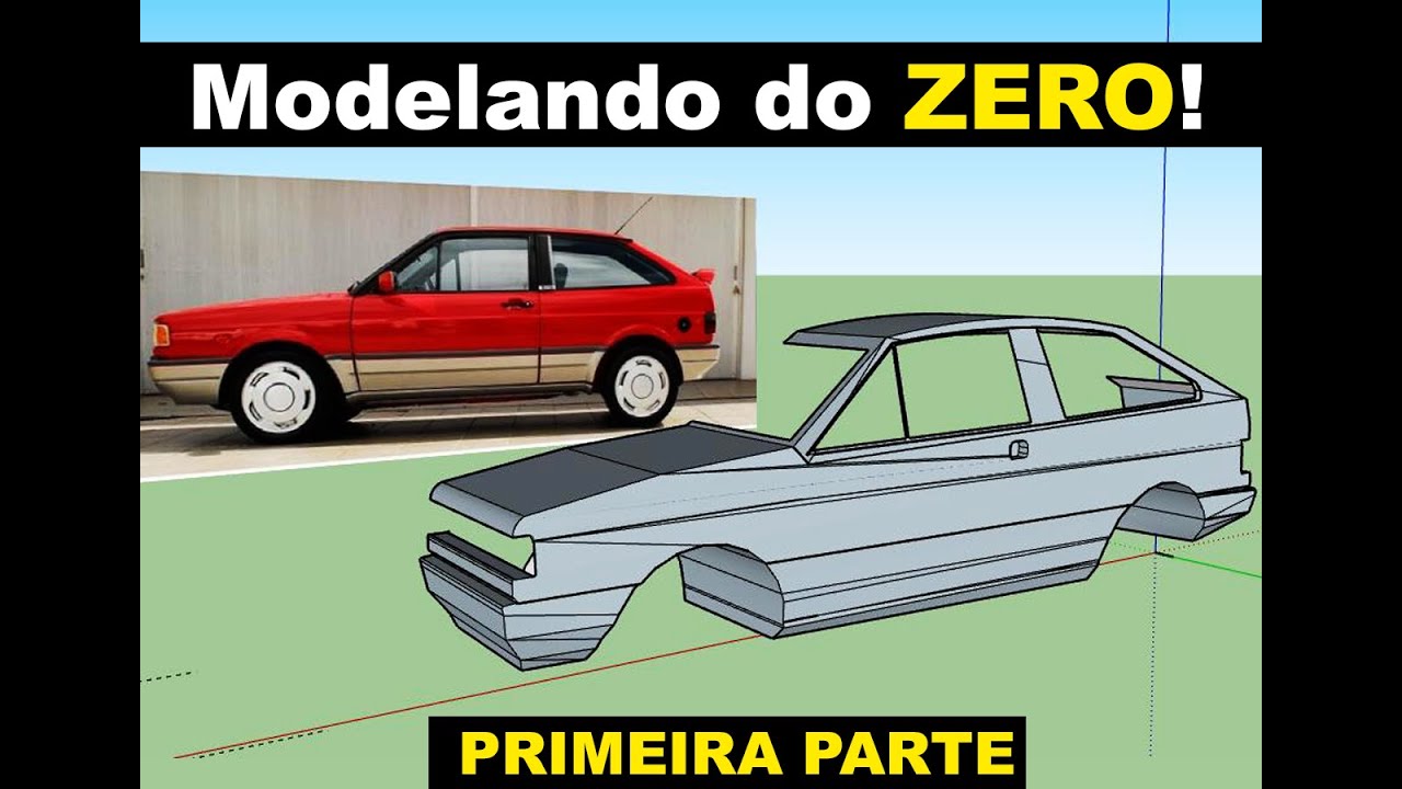 Modelando um Gol G1 no Sketchup para o LFS do ZERO!
