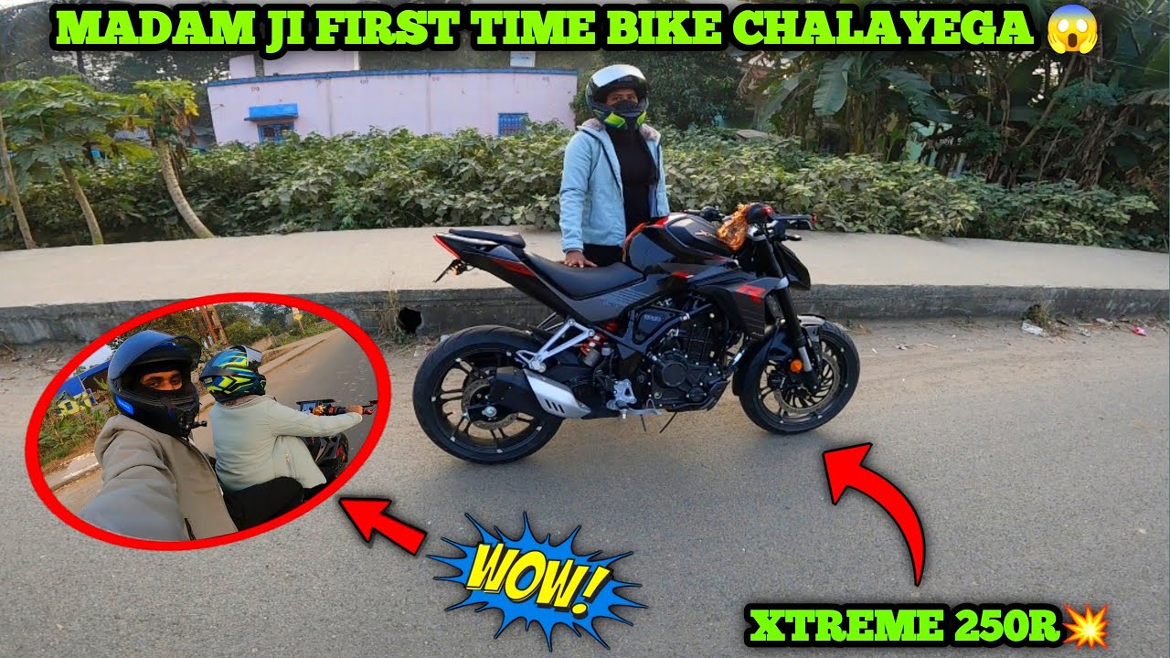 First time madam ji Xtreme chalaya 😱💥 | Xtreme 250r 💥⚡ | @thisisgourab8448 