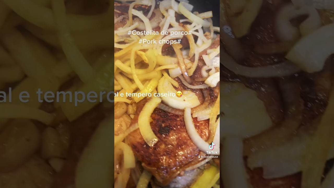 #fyp#costeleta de porco#pork chops#😋