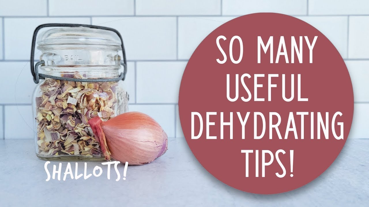 Tips for Dehydrating Outside | Stop Clumping in Powders | Dehydrate Shallots | Food Storage