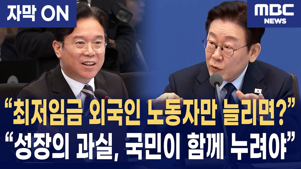 [자막] 이재명 대통령, 국무회의서 조선업 양극화 해소 지시 “외국인 노동자로 국내 일자리 대체 안 된다”