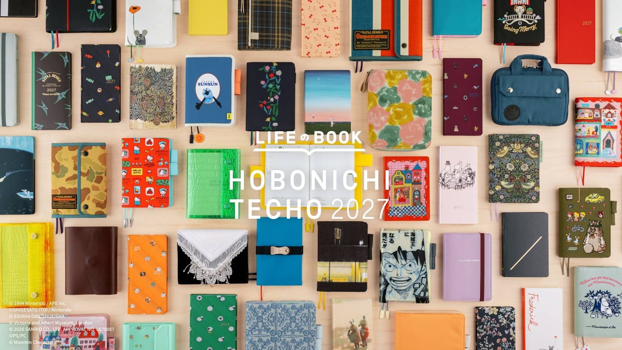 [EN] Hobonichi Techo 2027 Full Lineup Introduction | Planners, Covers & Stationery