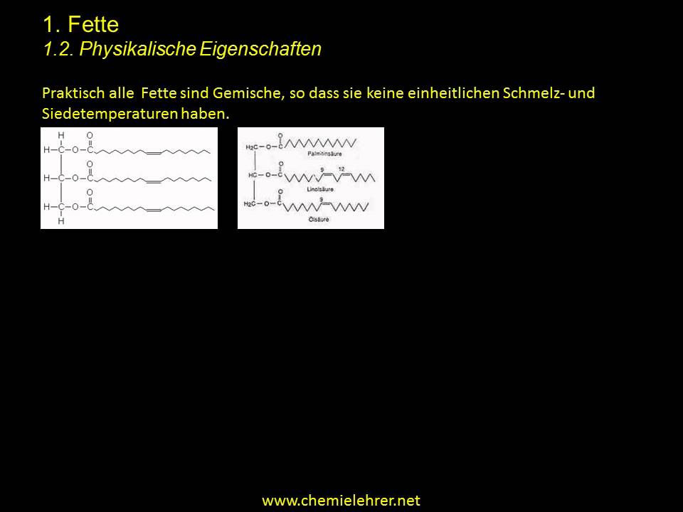 Physikalische Eigenschaften von Fetten