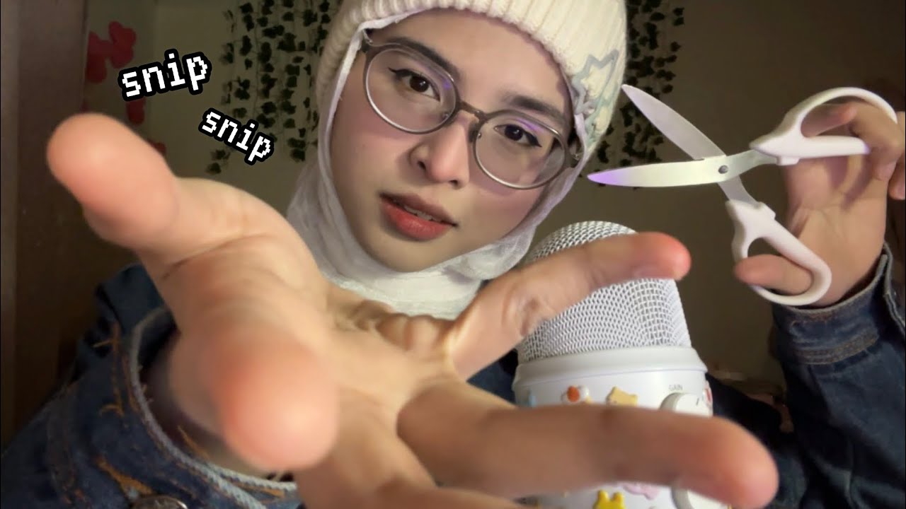 ASMR Plucking Negative Energy, Giving You Positive Energy ✂️💗