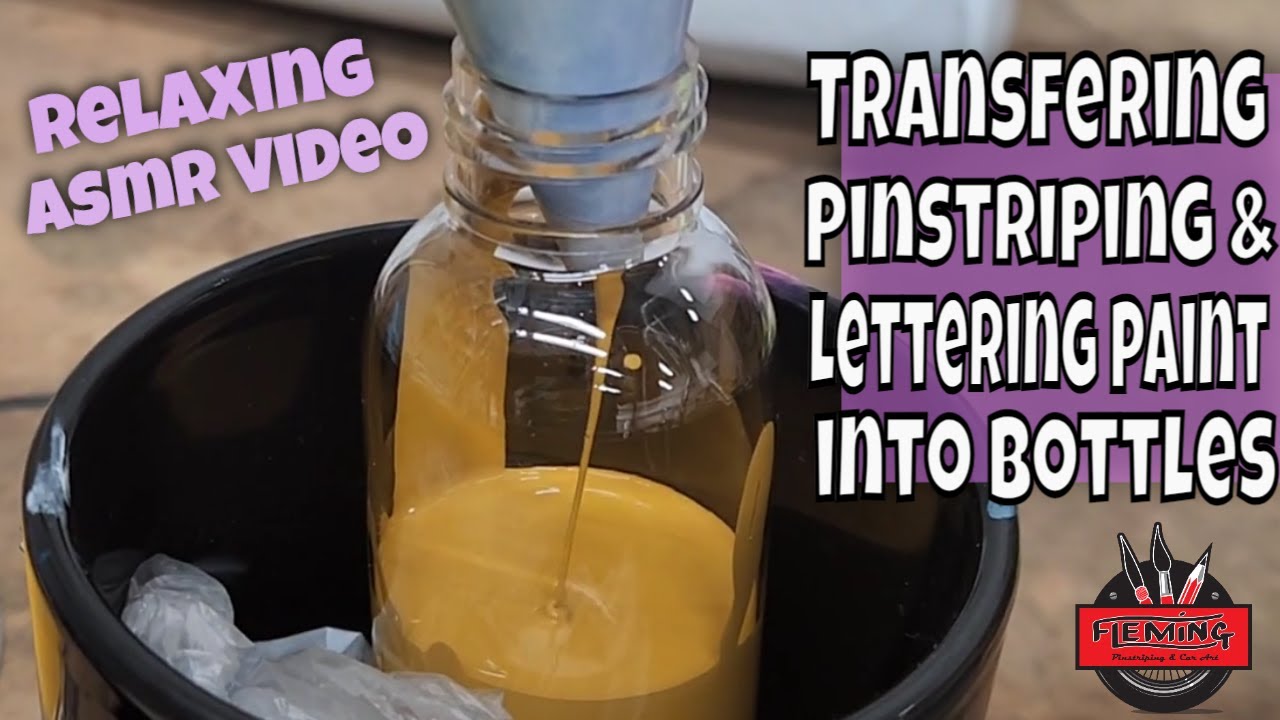 Putting 1 Shot Paint Into A PET Bottle: Relaxing ASMR Sounds