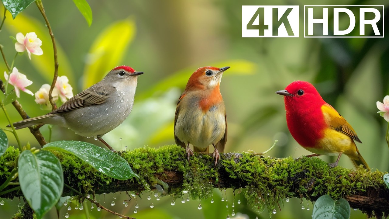 Beautiful Relaxing Music Bird - 24 Hours of Birds Singing in the Forest - Nature Relaxation Video