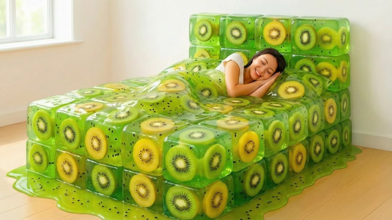 Which Fantasy Bed Would You Choose? 🥝✨ | Satisfying AI Bed ASMR 
