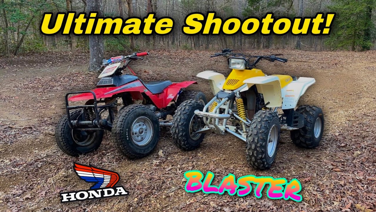 MINT Yamaha Blaster V.S. Honda TRX250 Sport-Utility Conversion! Who will Win? *Mid-Size Shootout*