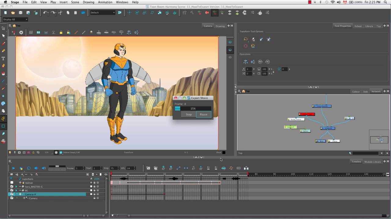 How to Export a Movie in Harmony 11