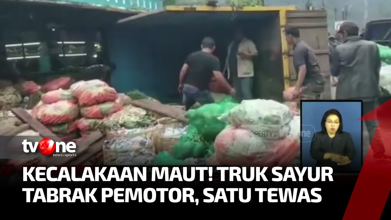 Tragis, Truk Pangangkut Sayur Tabrak Pemotor Hingga Tewas di Jalan lintas Medan Berastagi | tvOne
