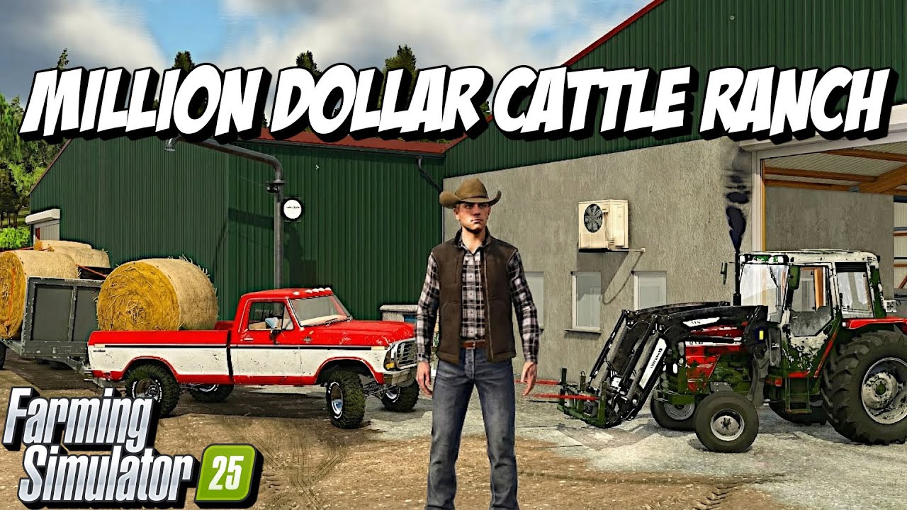Building a Million Dollar Cattle Ranch Supercut 2 | Farming Simulator 25