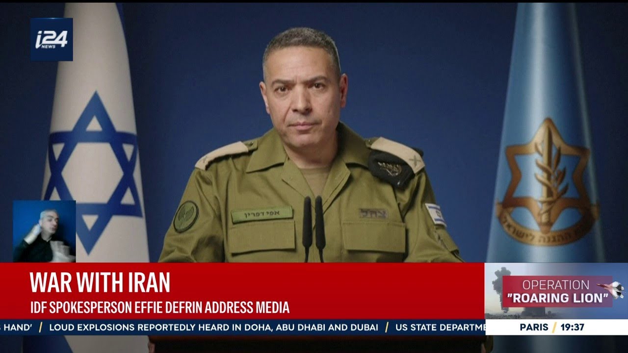 IDF spokesperson addresses the media