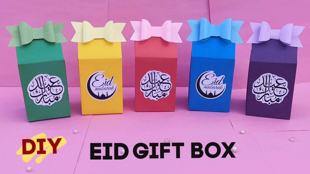 EID FAVOUR BOX/How to Make Paper Eidi Gift Boxes DIY/Paper Gift Box Idea/Eidi Treat Box/Paper Craft