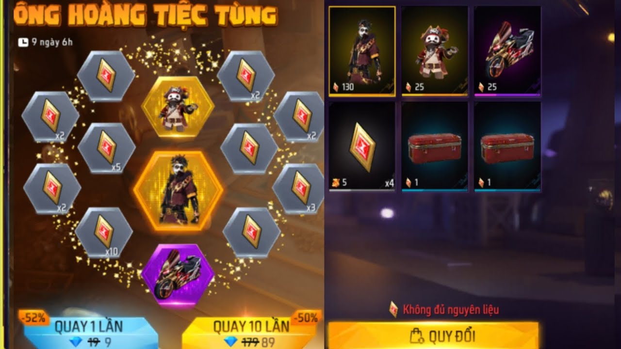 Free Fire| Review Vòng Quay Gói Đồ Ông Hoàng Tiệc Tùng Mới Lần Đầu Ra Mắt Và Skin Xe Mới Cực Đẹp 