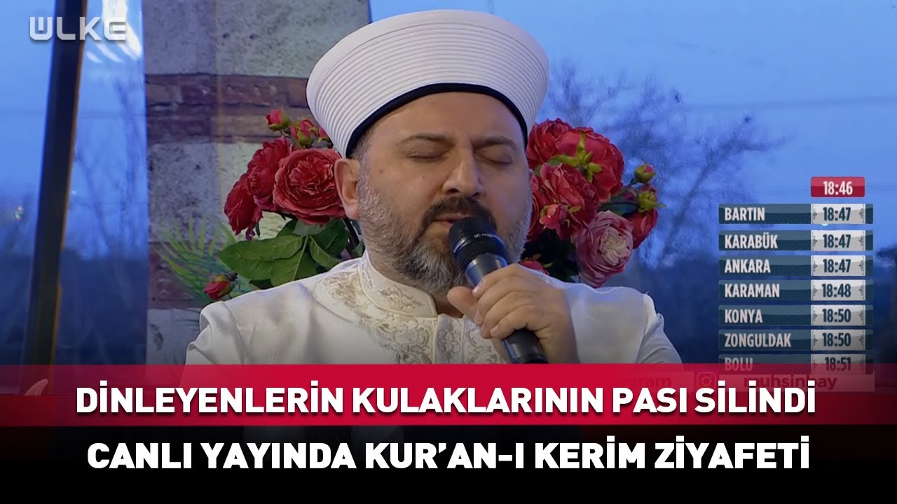 Dinleyenlerin Kulaklarının Pası Silindi! Canlı Yayında Kur'an-ı Kerim Ziyafeti...