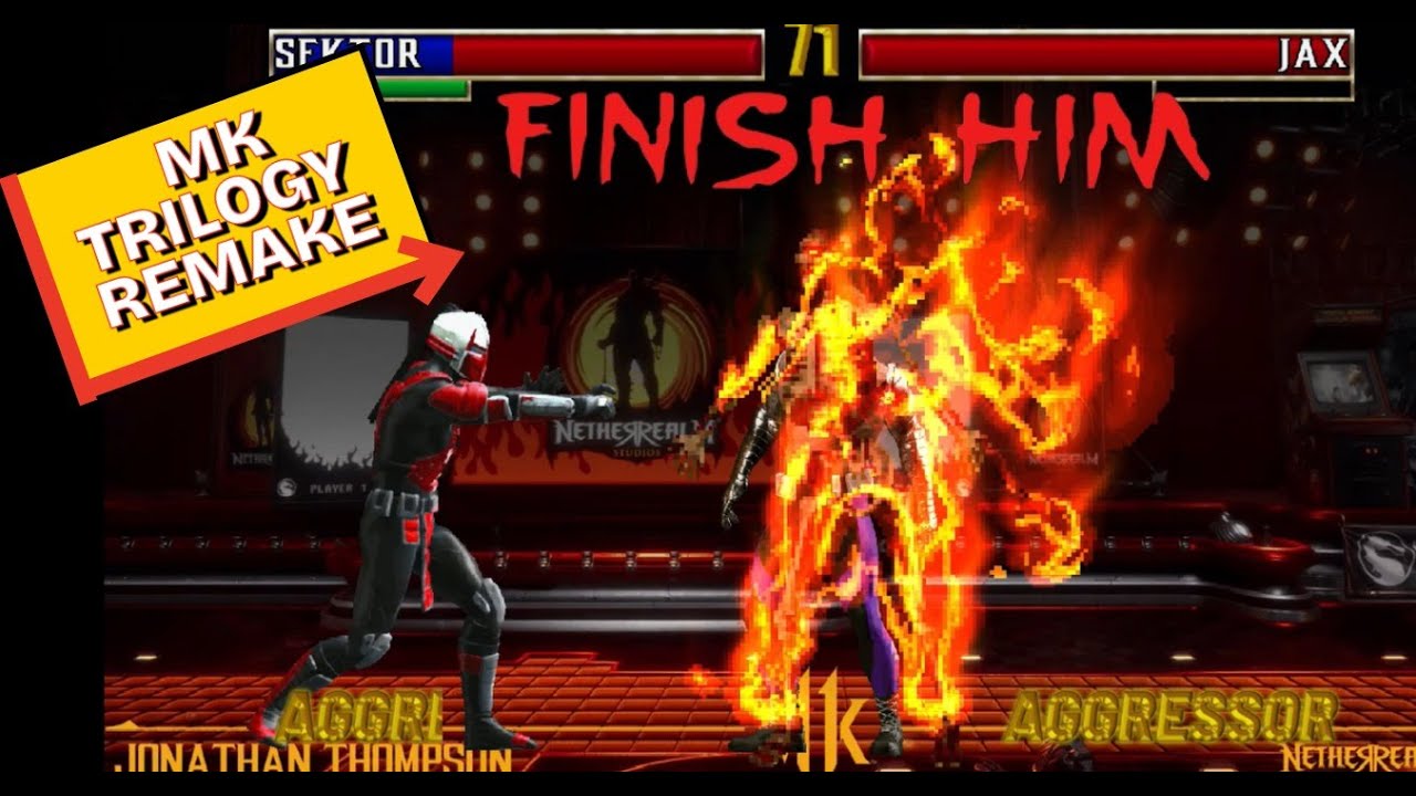 Sector VS JAX - Mortal Kombat Trilogy Remake