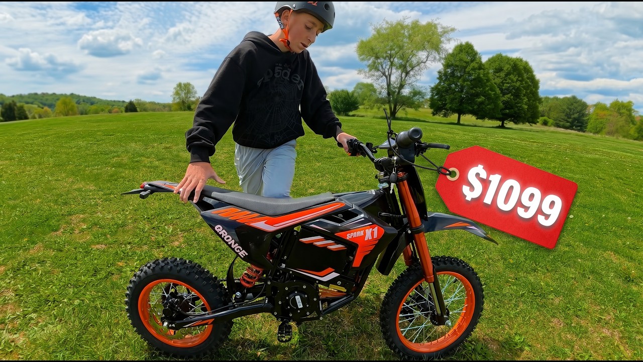 Тестирование самого дешевого электромотоцикла! Qronge X1 Spark против Surron LBX