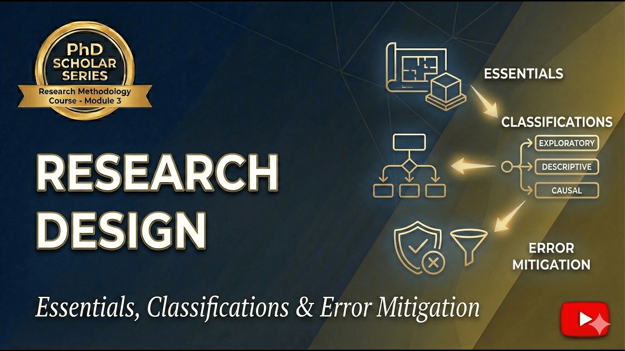 Research Design: Essentials, Classifications & Error Mitigation | Module 3