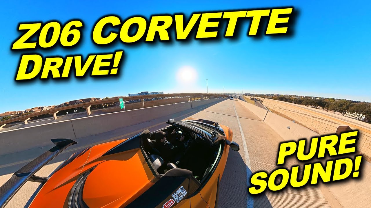 C8 Z06 Day Drive! 360° View Pure 4k Engine Sound! (No Talking)
