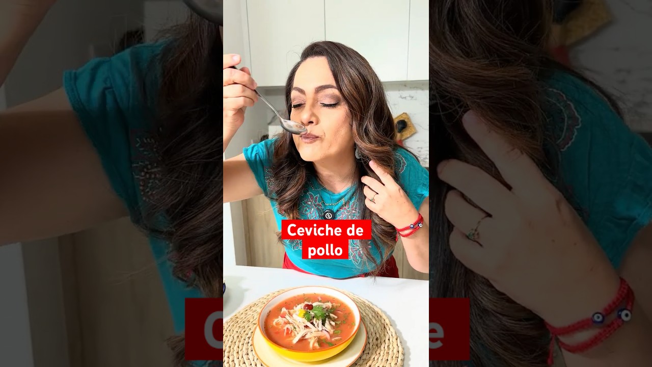 Ceviche de Pollo 🐥 una receta s&uacute;per familiar🥰 #cevichedepollo #recetasfaciles  #margareyes