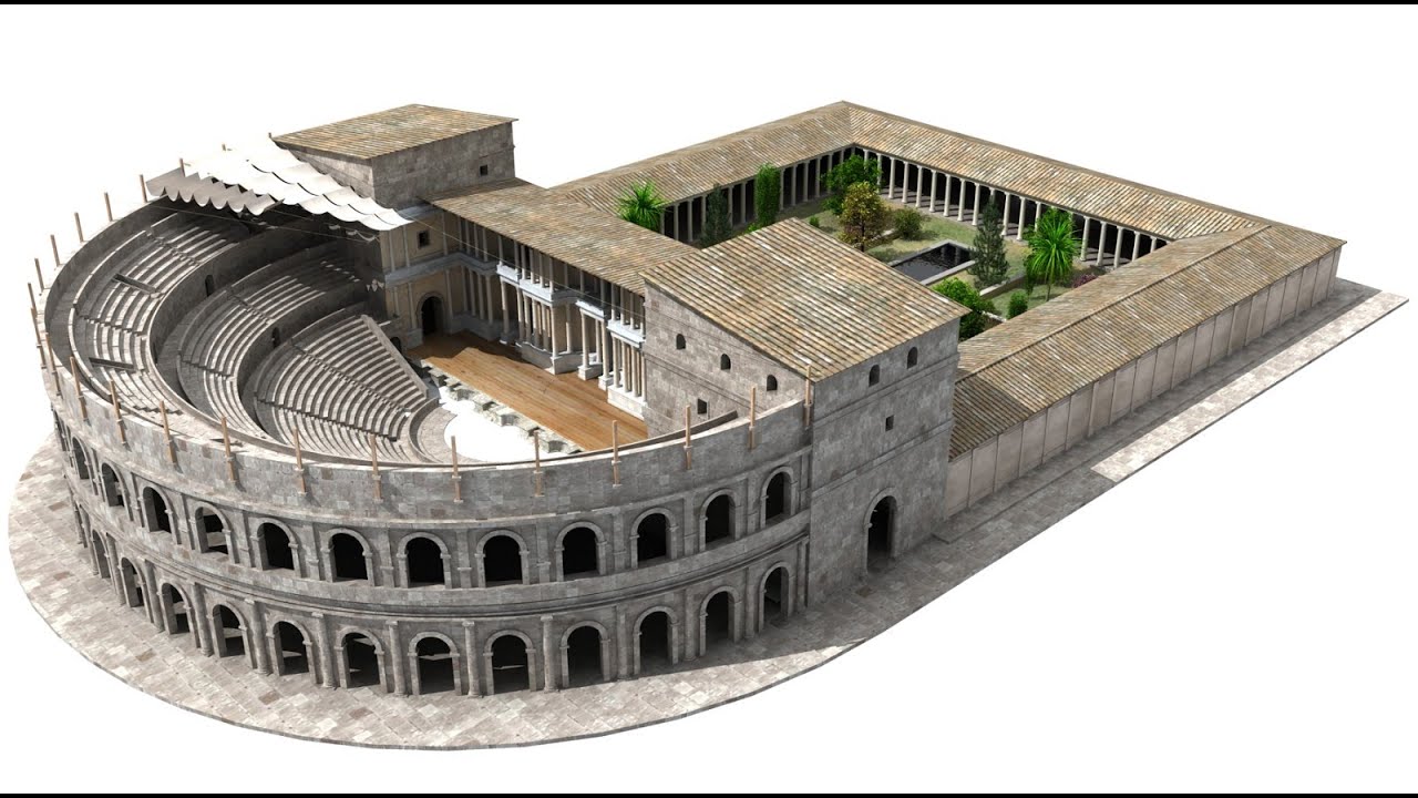 Arquitectura romana.Tipologías arquitectónicas: residencial, religiosa, civil, espectáculos, termas.