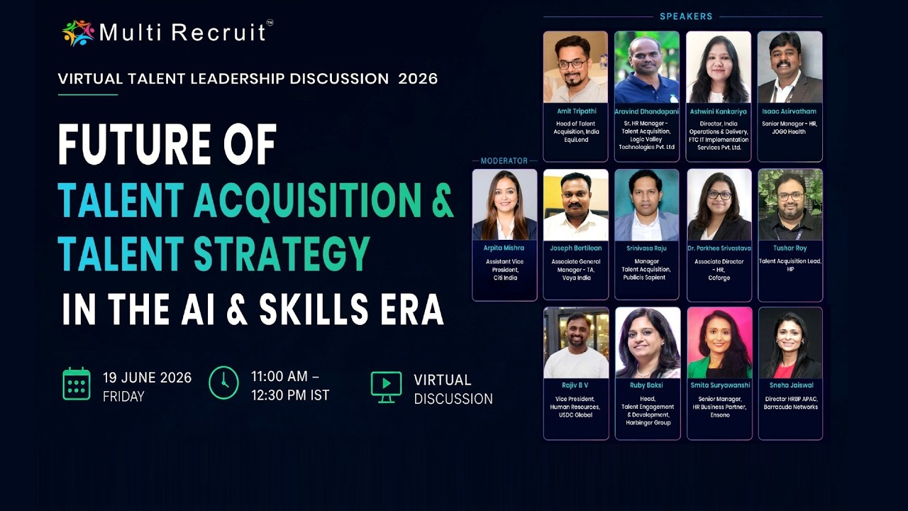 The Future of Talent Acquisition & Talent Strategy in the AI & Skills Era | Multi Recruit Webinar