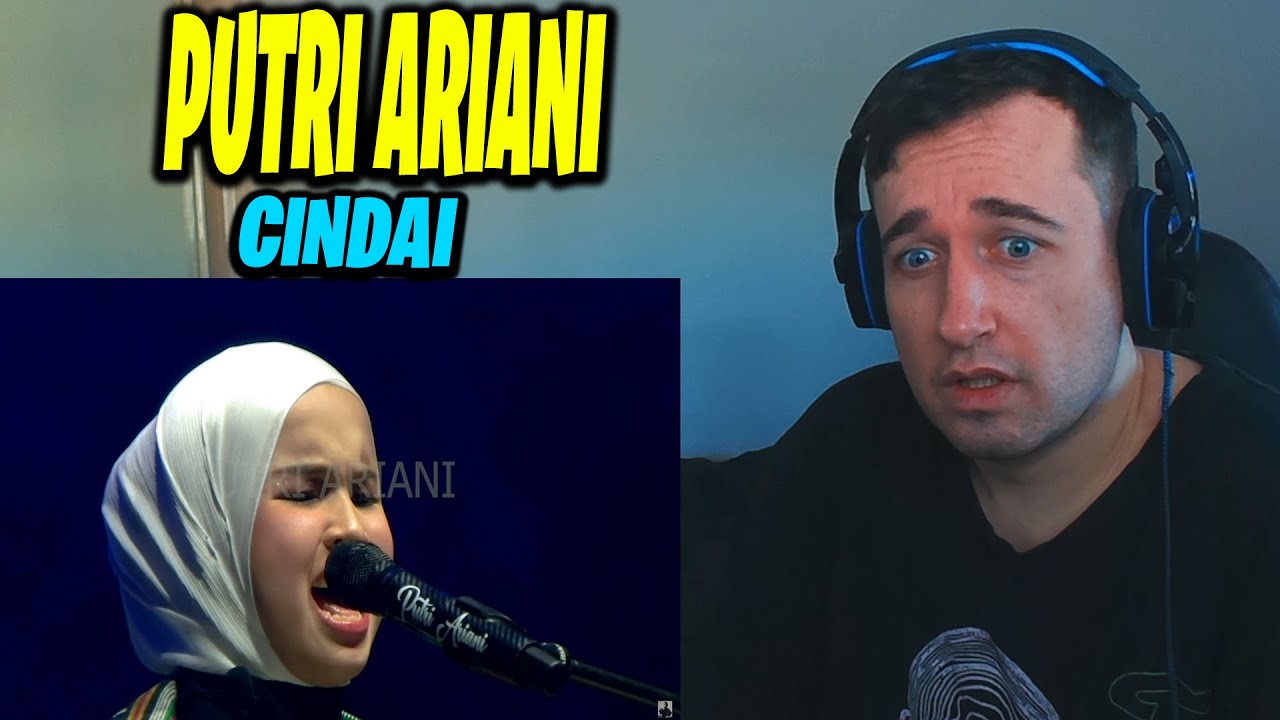 PUTRI ARIANI - CINDAI (LIVE PERFORM) DATO SITI NURHALIZA COVER (REACTION!!)