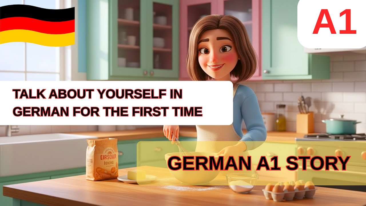 How to Speak about Yourself in German | Simple, Short Story for A1 Level