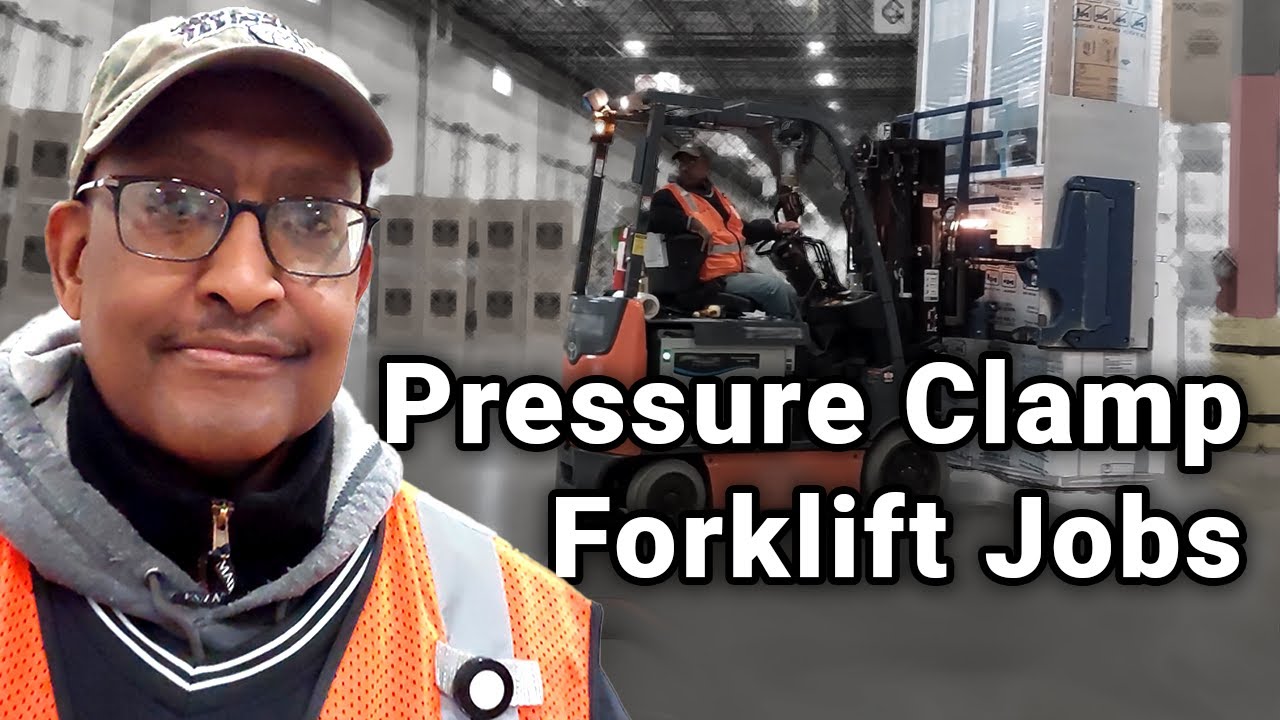 Visual of Pressure Clamp Forklift Job. 74. Ryder Warehouse Career with Paid Training