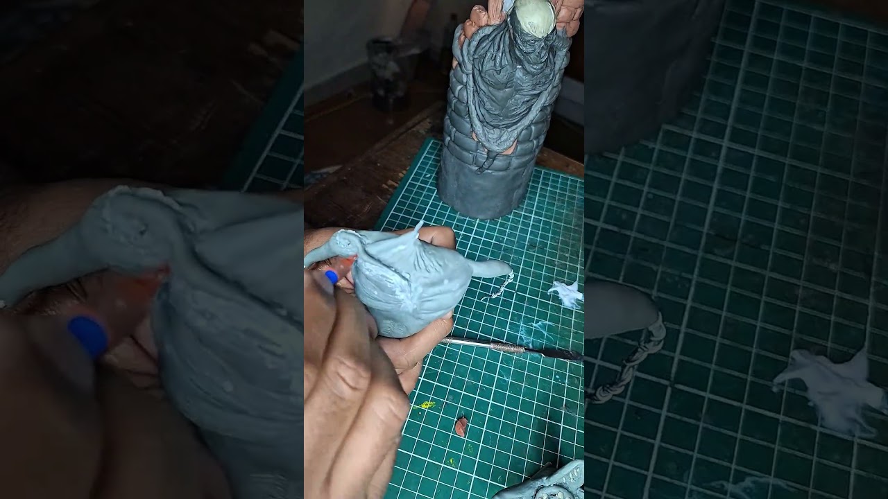modelando en plastilina epoxica 