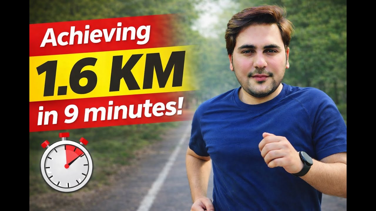 Day 3 | Achieving 1.6 KM Run in 9 Minutes | My Fitness Journey