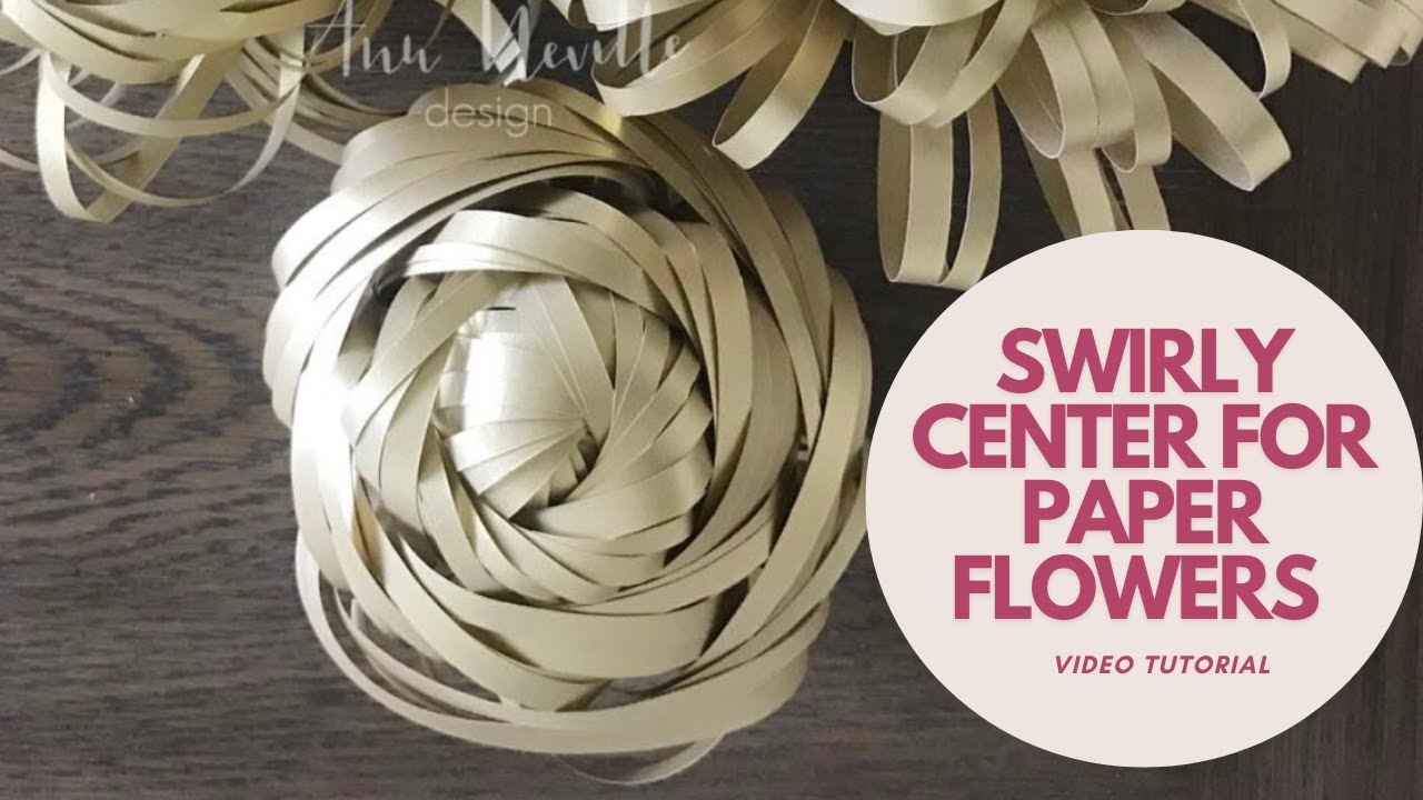 Swirly CENTER for Paper Flower