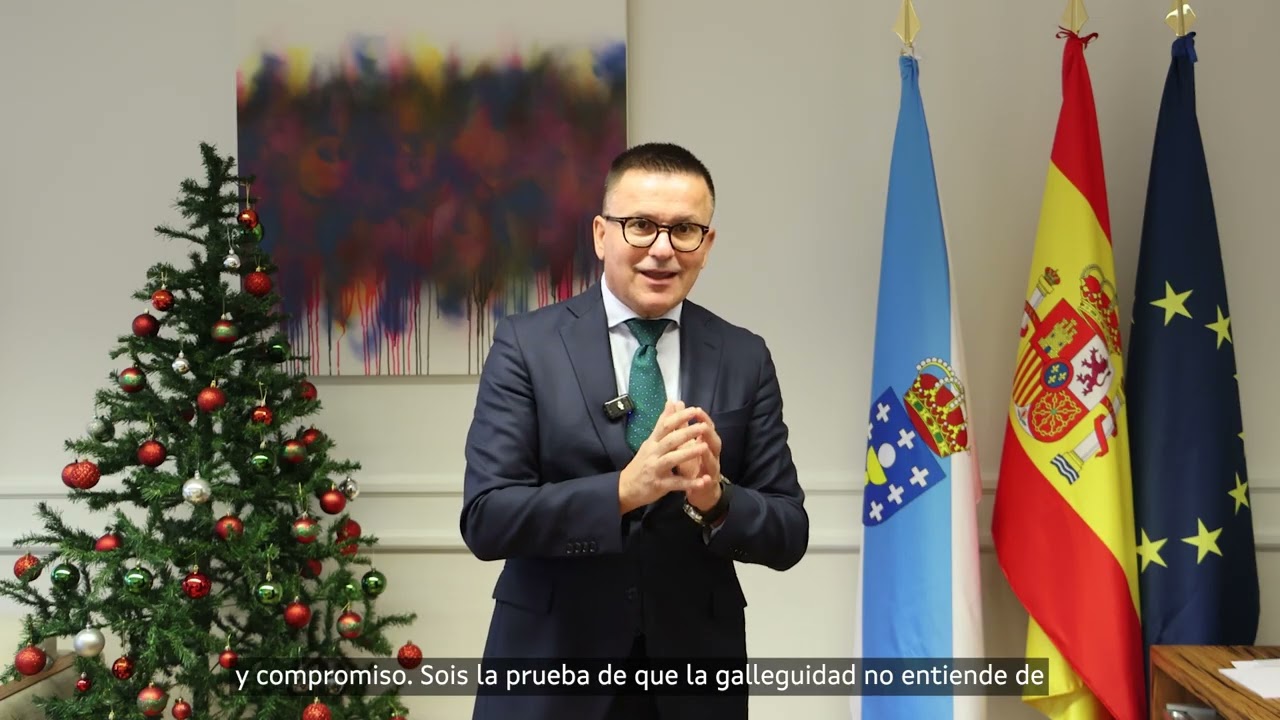 José González Vázquez - Conselleiro de Emprego, Comercio e Emigración - Felicitación Nadal
