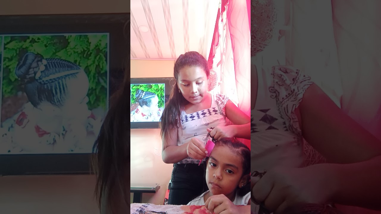 peinando a mi hermana 😍 like y no olvides suscribirte para más vídeos de peinando con Cami