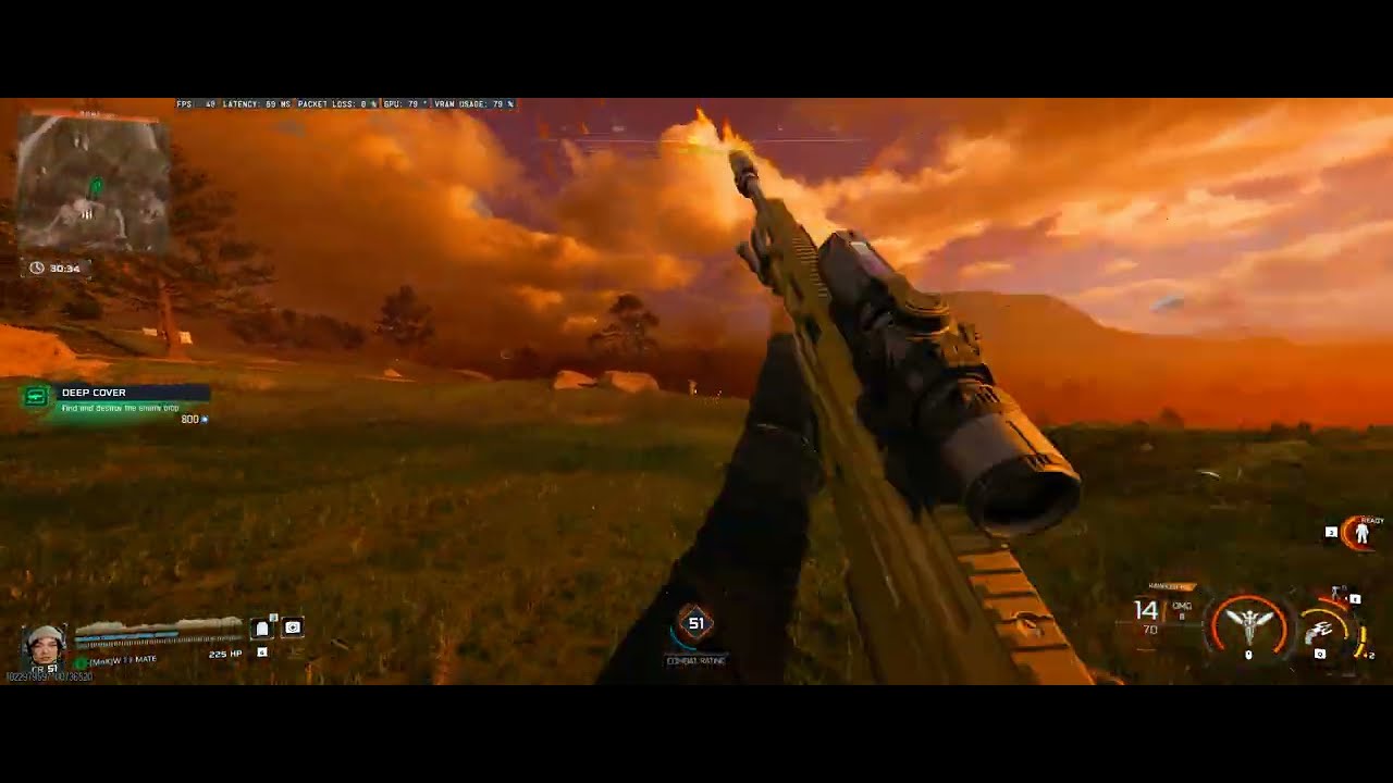 Leveling up the new HAWKER HX Sniper in End Game: Call of Duty® Black Ops 7