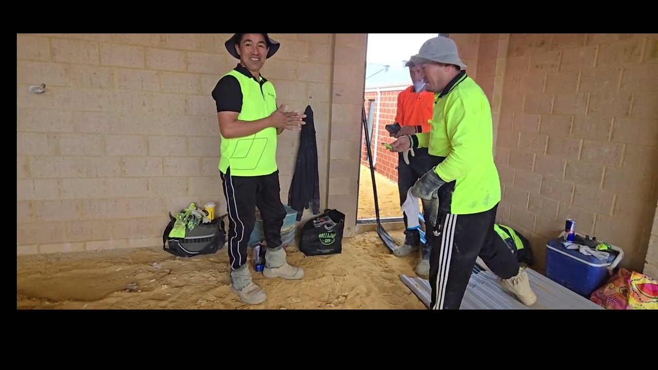 plaster work in Perth کار پلاستر #در پیرت استرالیا روزانه چند هزار دلار