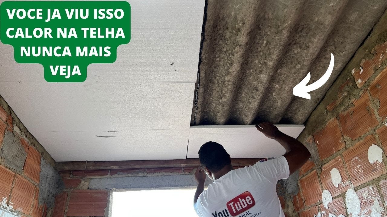 OLHA QUE IDEIA BRILHANTE TETO DE TELHA NUNCA MAIS SERA O MESMO CALOR NA TELHA NUNCA MAIS VEJA FAÇA