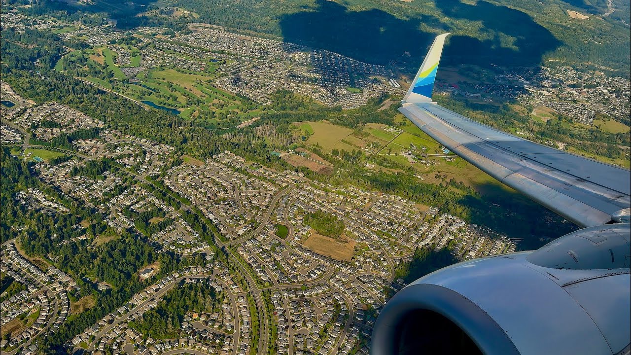 [4K] – Parallel Seattle Landing – Alaska Airlines – Boeing 737-900/ER – SEA – N448AS – SCS 1382