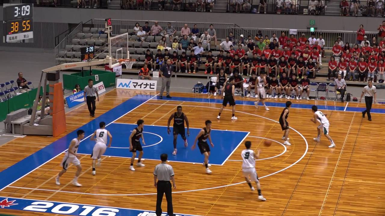 福島南vs東山(Q2)高校バスケ 2016 インターハイ準決勝