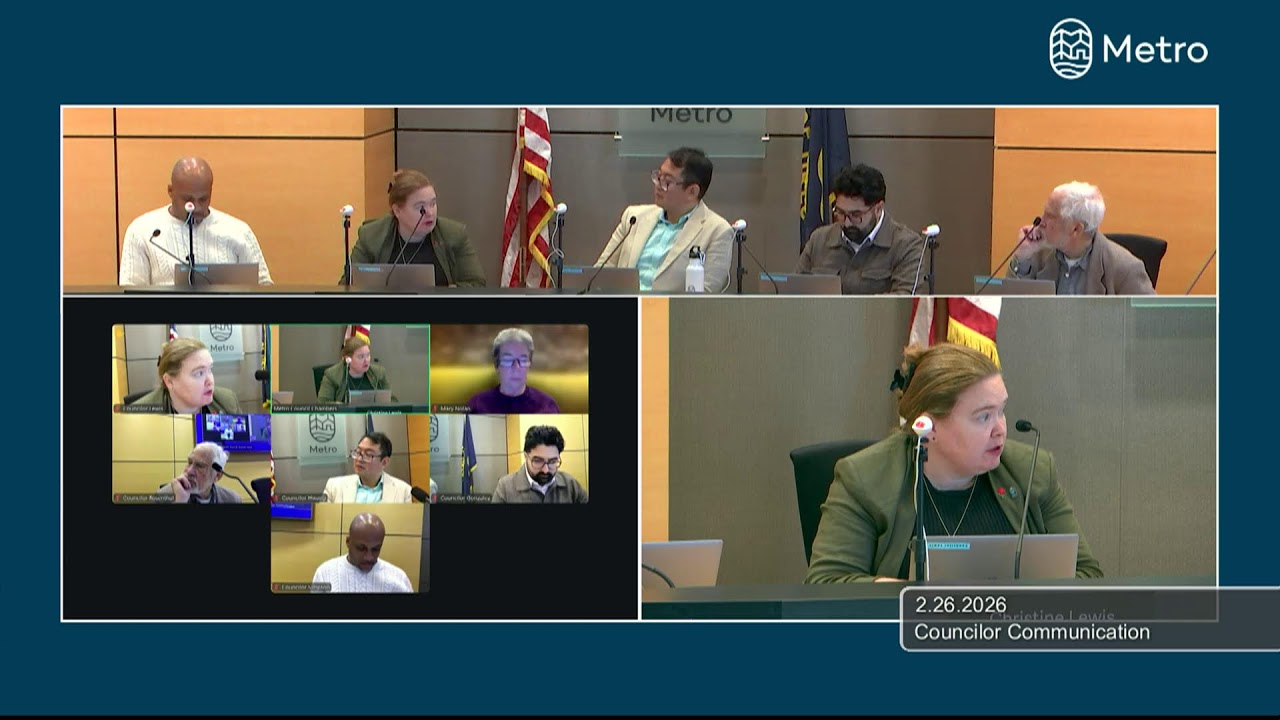 Metro Council meeting Feb. 26, 2026