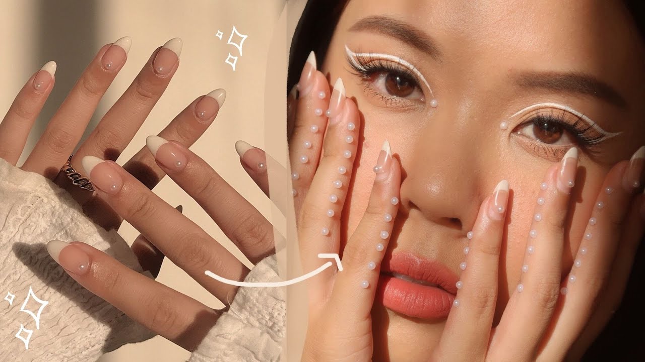 MAKEUP&NAILS: DAINTY PEARLS 🤍