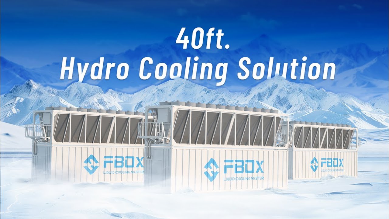 FBOX Hydro Cooling | 40ft Container Solution: Ultimate Efficiency Mining Solution