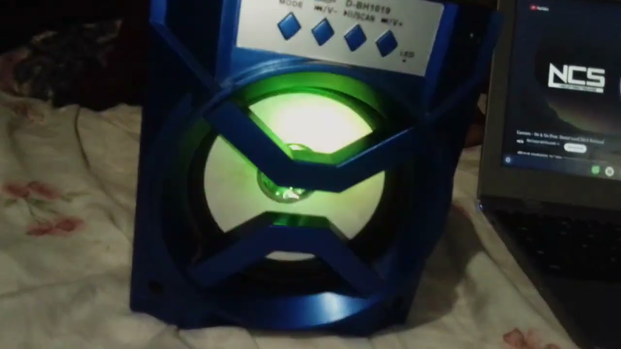 review da caixa de som grasep d-bh1019 azul