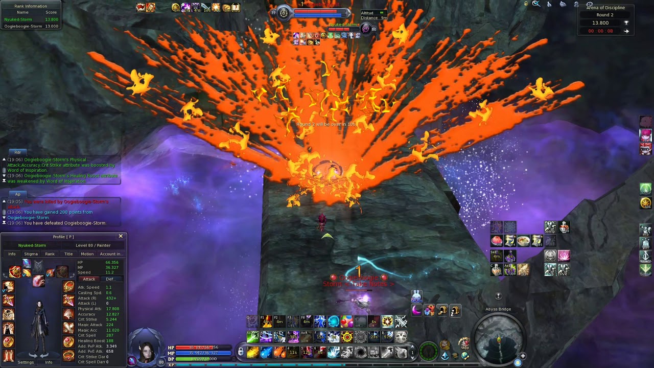 Aion 7.2 - Nuked Painter vs Chanter Pvp