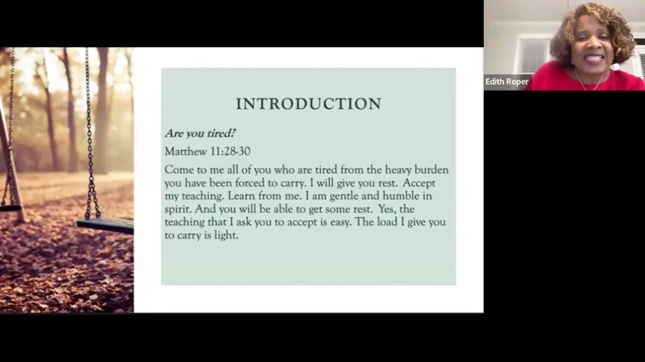 Rest In Grace Bible Study: Week 1