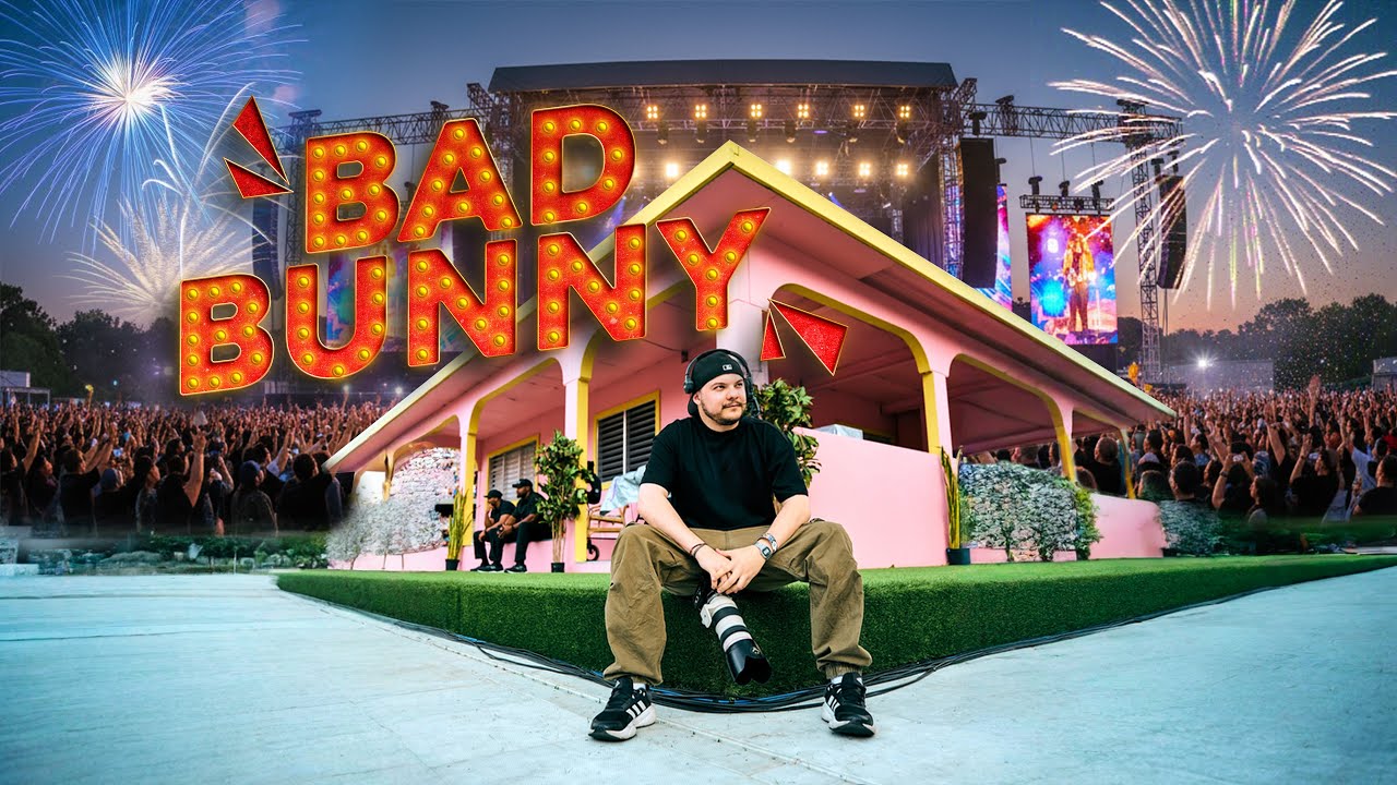 Las camaras detras del concierto de Bad Bunny