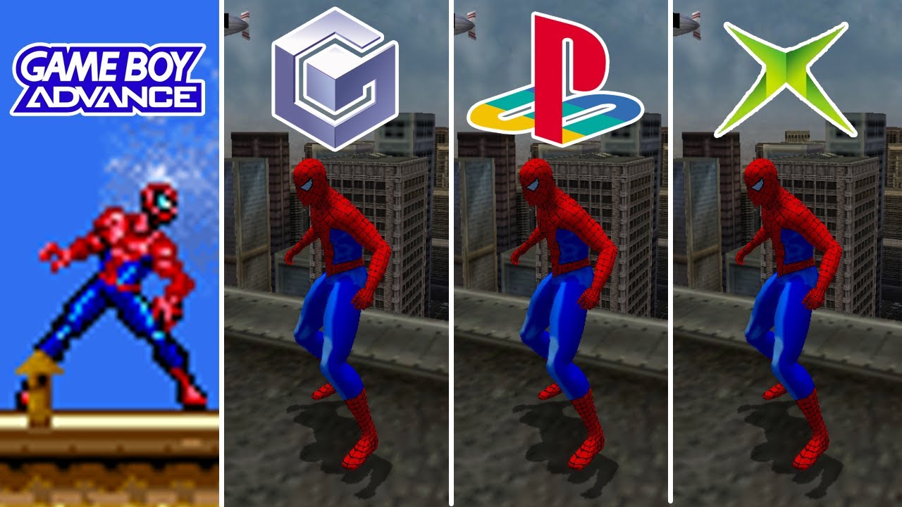 Spider-Man (2002) GBA vs Gamecube vs PS2 vs XBOX Classic (Which One is Better!)