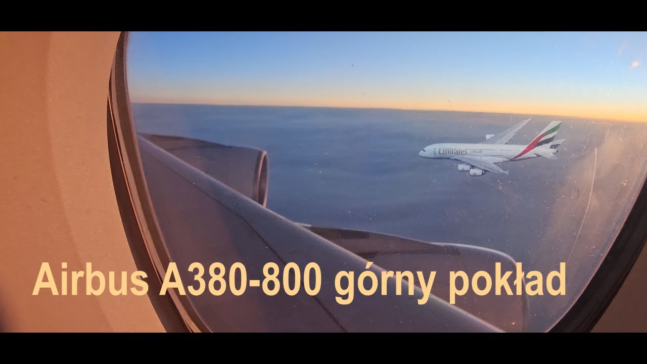 Airbus A380 800 Emirates górny pokład
